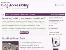 Tablet Screenshot of blogaccessibility.com